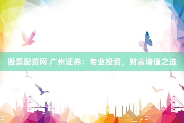 股票配资网 广州证券：专业投资，财富增值之选