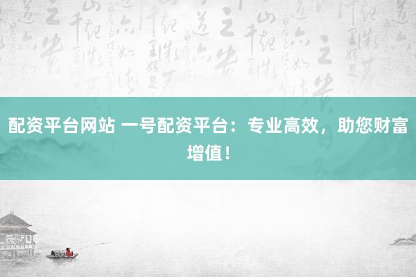 配资平台网站 一号配资平台：专业高效，助您财富增值！