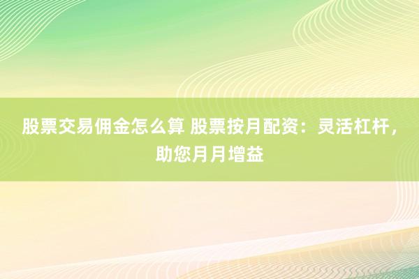 股票交易佣金怎么算 股票按月配资：灵活杠杆，助您月月增益