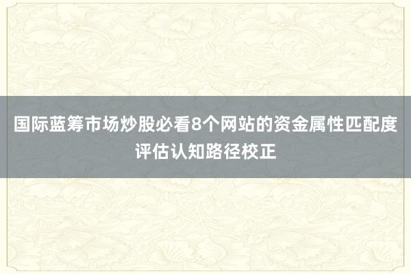 国际蓝筹市场炒股必看8个网站的资金属性匹配度评估认知路径校正